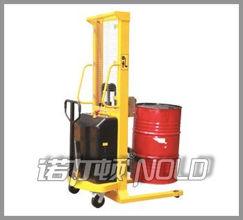半電動油桶堆高車